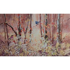 Zohaib Rind, 18 x 30 Inch, Acrylic on Canvas, Abstract Painting, AC-ZR-338